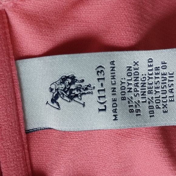 US POLO ASSN SPORTS BRA TOP PINK NEW! - Picture 5 of 6